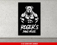Custom Vinyl Banner | Home Gym Decor | Large Quote Wall Art | Motivational Inspirational | Your Name Custom Banner | Pitbull V2