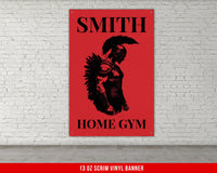 Custom Vinyl Banner | Home Gym Decor | Large Quote Wall Art | Motivational Inspirational | Your Name Custom Banner | Spartan Warrior