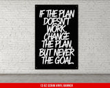 Motivational Home Gym Fitness Banner, Workout Wall Decor, Weightlifting Powerlifting Office Sign, Gym Inspirational Wall Art