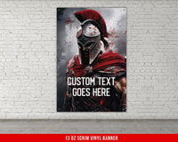 Custom Home Gym Banner - Large Personalized Quote - Home Decor - Office Workout Room Wall Art - Spartan V6