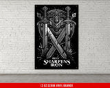 Motivational Quote Banner for Home Gym Decor, Wall Art Fitness Powerlifting, Inspirational Custom Dorm Garage Gym Gift