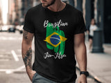 Brazilian Jiu-Jitsu T-Shirt, Martial Arts Shirt, Brazilian Flag Tee, BJJ Training Shirt, Gift for Martial Artists, Men's Fitness Apparel
