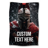 Spartan Warrior Poster, Personalized Wall Art, Custom Text Spartacus Print, Gladiator Helmet Decor, Historical Soldier Gift Art