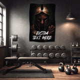 The image is a promotional graphic for a fabric product, specifically a 9 oz polyester fabric. It features a close-up view of the fabric, highlighting its properties such as dye sublimation, scratch resistance, wrinkles being free, and being washable.