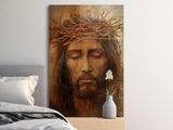 Jesus Christ Crown of Thorns Portrait, Religious Wall Art, Christian Home Decor, Sacred Art Print, Devotional Painting, Spiritual Gift
Jesus