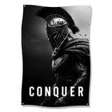 Conquer Motivational Wall Art, Gym Decor Poster, Gym Inspiration Wall Art, Fitness Motivational Print, Warrior Poster, Home Gym Wall Art