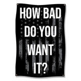 Motivational Fitness Poster, How Bad Do You Want It Workout Art, Gym Wall Decor, Inspirational Weightlifting Print, Home Gym Decor