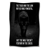 Motivational Wolf Poster, Inspiring Animal Quote Wall Art, Black and White Wolf Print, Nature-Inspired Home Decor