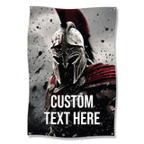 Spartan Warrior Wall Art, Customizable Gym Poster, Inspirational Workout Decor, Home Gym Motivation, Fitness Room Decor