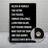 Motivational Quote Poster, Inspirational Wall Art, Positive Affirmation Decor, Success Starts With You Poster, Office Decor