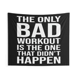 Custom Tapestry Motivational Quote Wall Art Fitness Decor Home Gym Dorm Banner Gift Useful Inspirational