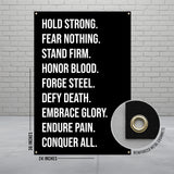 Motivational Poster, Inspirational Banner, Office Wall Art, Gym Decor, Positive Affirmations, Motivational Wall Hanging, 36x24 Inches