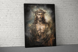 Jesus Christ Crown of Thorns Wall Art, Christian Religious Decor, Spiritual Faith Canvas Print, Sacred Holy Artwork Gift, Devotional Art