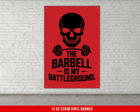 Vinyl Banner For Home Gym Decor, Weightlifting Motivational Quote, Wall Art Fitness, Powerlifting Inspirational Custom Sign
