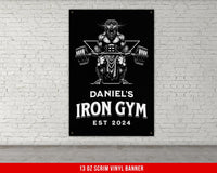 a black and white picture of a man lifting a barbell