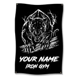 Panther Gym Poster, Fitness Motivation Wall Art, Gym Decor, Workout Inspiration, Panther Artwork, Iron Gym Poster, Fitness Gift