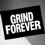 Grind Forever Inspirational Wall Art, Motivational Office Decor, Positive Quote Print, Modern Home Decoration, Typography Poster