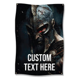 Custom warrior wall art, Personalized gladiator poster, Custom text battle artwork, Unique gift idea, Epic design print