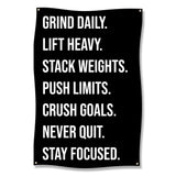 Motivational Gym Wall Art Black and White, Workout Poster for Home Gym Fitness, Inspirational Quote Weightlifting Decor