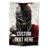 Spartan Warrior Poster, Custom Text Art, Cool Wall Decor, Personalized Gift, Unique Home Decor, for Man Cave, Gamer Room