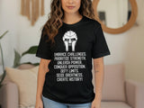 Embrace Challenges T-shirt, Motivational Quote Shirt, Inspirational Graphic Tee, Conquer Opposition, Seize Greatness, Create History