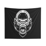 Gorilla Wall Tapestry | Motivational Weightlifting Art | Large Fitness Decor | Home or Garage Gym Decor