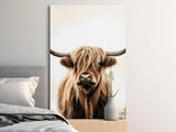 Highland Cow Wall Art, Hairy Coo Canvas Print, Farmhouse Animal Decor, Rustic Scottish Cattle Art, Large Modern Home Decor Print
Highland