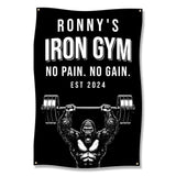 Fitness Gym Poster, No Pain No Gain Wall Art, Home Gym Decor, Motivational Workout Poster, Gorilla Lifting Weights Print, Est 2024 Sign