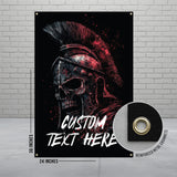 Spartan Warrior Helmet Poster, Customizable Text Wall Art, Ancient Greek Spartan Decor, Unique Gift for History Buffs