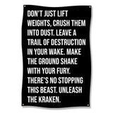 Motivational Gym Wall Art, Fitness Poster, Inspirational Workout Decor, Home Gym Sign, Weightlifting Decor, Gym Quotes Wall Art