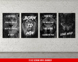 Lion Wolf Motivational Quote Banners Banner