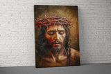 Jesus Christ Crown of Thorns, Christian Religious Wall Art, Sacred Faith Decor, Spiritual Home Gift, Passion of Christ Canvas Print
Jesus