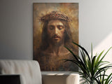 Jesus Christ Painting, Crown of Thorns Art, Christian Religious Decor, Divine Savior Portrait, Spiritual Wall Art Print, Faith Gift
Jesus