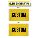 Custom Double Sided Pole Flag | Personalized Flag Home, Yard, Boat, Beach, or Gym | Indoor Outdoor Use | 3x2 5x3 Sizes | Gift for Him or Her