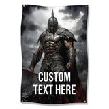 Medieval Warrior Poster, Dark Fantasy Art, Epic Battle Scene, Musclebound Soldier Wall Decor, Inspirational Art Print