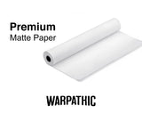 a roll of white paper with the words'premium matte paper '