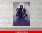 Gorilla Jiu Jitsu Vinyl Banner Martial Arts Gym Decor Grappling Artwork Jiu Jitsu Gift Gym Wall Art Sports Vinyl Print
