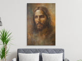 Jesus Christ Canvas Print, Sacred Heart Wall Art, Christian Home Decor, Divine Spiritual Painting, Holy Messiah Art, Religious Gift