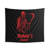 Custom Gym Tapestry | Home Gym Flag Decor | Large Quote Wall Art | Motivational Inspirational | Your Name Custom Banner | Grim Reaper