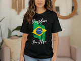 Brazilian Jiu-Jitsu T-Shirt, Brazil Flag Tee, Martial Arts Shirt, BJJ Training Clothes, Jiu-Jitsu Gift, Brazilian Pride Top