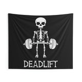 Deadlift Wall Tapestry | Funny Weightlifting Quote | Large Motivational Fitness Decor | Home or Garage Gym Decor