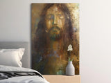 Jesus Christ Abstract Painting, Divine Religious Wall Art, Spiritual Modern Portrait, Christian Faith Canvas Print
Jesus Christ art