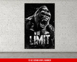 a poster of a gorilla with the words no limit on it