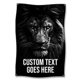 Lion Wall Art, Gym Decor, Motivational Poster, Home Gym Inspiration, Fitness Art, Workout Room Wall Hanging, Black and White Lion Art