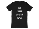 Eat Sleep Jiu Jitsu Repeat Shirt, Jiu Jitsu Tee, Martial Arts T-shirt, Training Top, Gift for Jiu Jitsu Lovers, Motivational Shirt