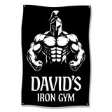 Spartan Warrior Gym Banner, Muscle Bodybuilding Decor, Fitness Motivation Wall Hanging, Workout Inspiration Poster, Home Gym Art
