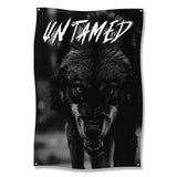 Untamed Wolf Poster, Black and White Animal Wall Art, Fierce Wolf Print, Wild Nature Decor, Powerful Wolf Artwork, Intense Wolf Image