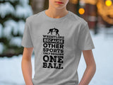 Kids Wrestler Shirt | Funny Wrestling Tee| One Ball | Wrestling Lover | Wrestling Sports | Perfect Gift for Wrestlers | Wrestling Lover