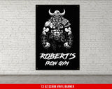 Viking Muscle Custom Vinyl Banner | Motivational Home Gym Decor | Inspirational Wall Art | Personalized Quote Banner | Large Gym Sign