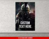 Spartan Banner For Home Gym Decor Weightlifting Motivational Quote Wall Art Fitness Powerlifting Inspirational Flag Warrior